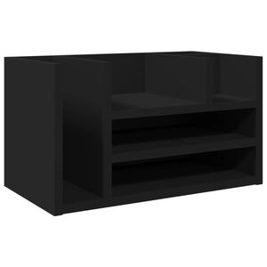 vidaXL Organiz&eacute;r na st&ocirc;l čierny 44,5x24x25 cm kompozitn&eacute; drevo