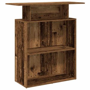 vidaXL Recepčn&yacute; st&ocirc;l star&eacute; drevo 100x40x104 cm kompozitn&eacute; drevo