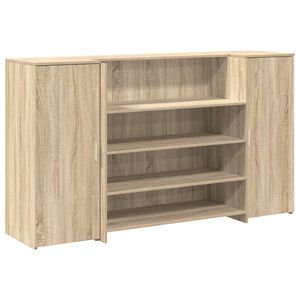 vidaXL Recepčn&yacute; st&ocirc;l dub sonoma 180x50x103,5 cm kompozitn&eacute; drevo