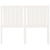 vidaXL Čelo postele biele 125,4x4x100 cm masívna borovica