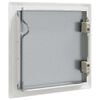 vidaXL Access Panel 2 pcs Biela 20 x 20 cm Oceľ