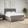 vidaXL Boxspring posteľ s matracom sivohned&yacute; 200x200 cm l&aacute;tka