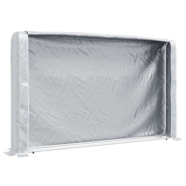 vidaXL Regál na krbové drevo s pláštenkou 250x25x150 cm