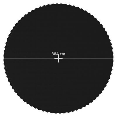 vidaXL Skákacia plocha na 4,27 m okrúhlu trampolínu, látka, čierna