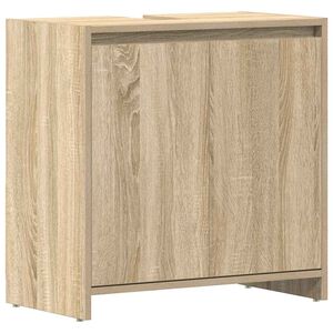 vidaXL Skrinka do k&uacute;peľne, dub sonoma 60x33x61 cm, kompozitn&eacute; drevo