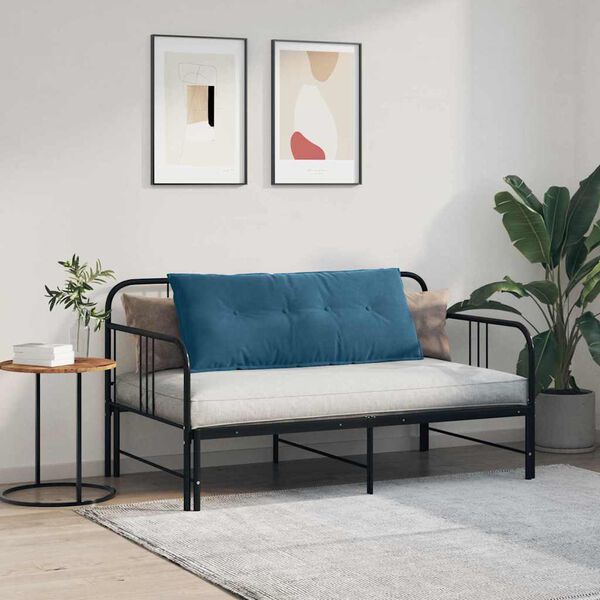 vidaXL Podu&scaron;ka na chrb&aacute;t Modr&aacute; 120 x 50 cm Kord&uacute;rov&aacute; tkanina