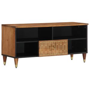 vidaXL TV skrinka 100x33x46 cm, mangov&yacute; mas&iacute;v