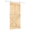 vidaXL Posuvn&eacute; dvere Pr&iacute;rodn&aacute; a biela 95 x 210 cm