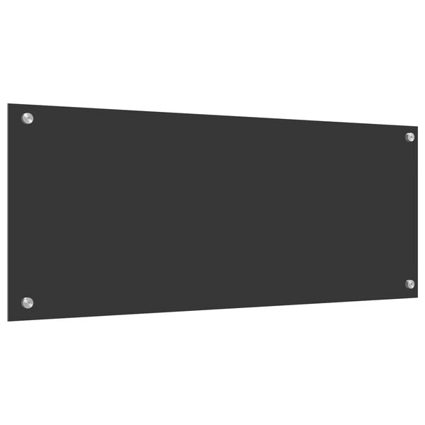 vidaXL Kuchynský backsplash Tmavo šedá 100 x 40 x 0,6 cm tvrdené sklo