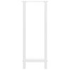 vidaXL Nohy barového stola, biele, 2 ks, 50 x (100-101) cm, oceľové