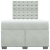 vidaXL Boxspring posteľ s matracom bledosiv&aacute; 120x190 cm zamat
