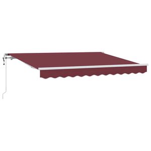 vidaXL Sklopn&aacute; mark&iacute;za V&iacute;novo červen&aacute; 300 x 200 cm l&aacute;tka