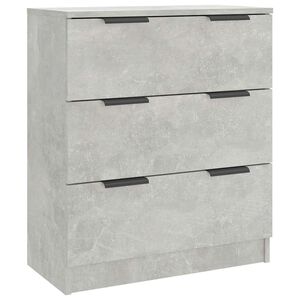 vidaXL Komoda bet&oacute;nov&aacute; siv&aacute; 60x30x70 cm spracovan&eacute; drevo