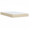 vidaXL Boxspring posteľ s matracom krémová 100x200 cm látka