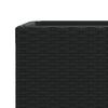 vidaXL Z&aacute;hradn&yacute; kvetin&aacute;č čierny 40x40x80 cm polyratan