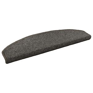 vidaXL Samolepiace schodov&eacute; rohože 15 ks 80 x 24,5 x 3,5 cm Tmavosiv&aacute;