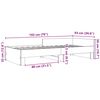 vidaXL Posteľn&yacute; r&aacute;m bez matraca dub sonoma 90x190 cm kompozitn&eacute; drevo