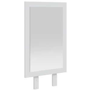vidaxl Zrkadlo FAUSKE Biela 43 x 3,5 x 77 cm Obdĺžnikov&yacute;