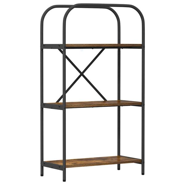 vidaXL Reg&aacute;l na knihy Dymov&aacute; dub 60 x 30 x 109 cm Kompozitn&eacute; drevo