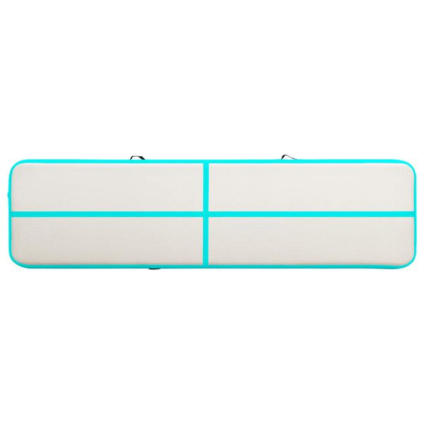 vidaXL Nafukovacia žinenka s pumpou 700x100x15 cm, PVC, zelen&aacute;