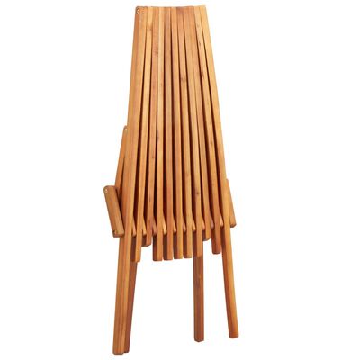 vidaXL Skladacia vonkajšia stolička masívne akáciové drevo