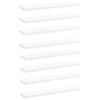 vidaXL Pr&iacute;davn&eacute; police 8 ks, biele 40x10x1,5 cm, kompozitn&eacute; drevo