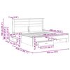 vidaXL R&aacute;m postele s čelnou doskou Biela 180 x 200 cm Kompozitn&eacute; drevo