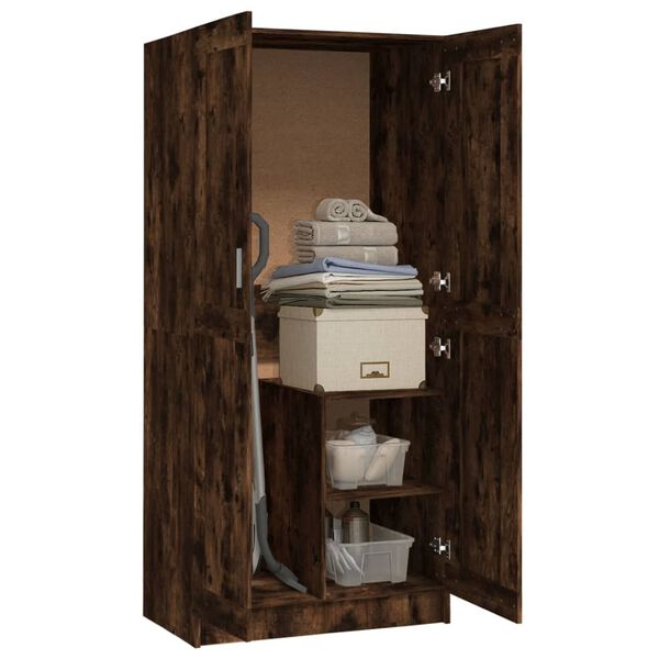 vidaXL &Scaron;atn&iacute;k dymov&yacute; dub 82,5x51,5x180 cm spracovan&eacute; drevo