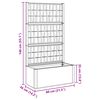 vidaXL Z&aacute;hradn&yacute; kvetin&aacute;č s trellis Zelen&aacute; 80 x 36 x 140 cm PP