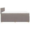 vidaXL Posteľn&yacute; r&aacute;m boxspring s matracom sivohned 140x200 cm l&aacute;tka