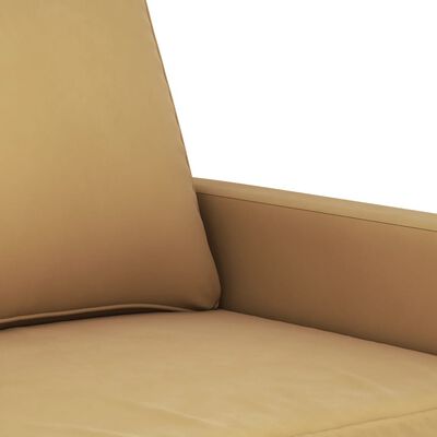 vidaXL 3-dielna sedacia súprava s vankúšmi hnedá zamat