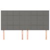 vidaXL Čelo postele tmavosiv&eacute; 160x5x118/128 cm l&aacute;tkov&eacute;