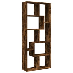 vidaXL Rozdeľovacia knižnica dymov&yacute; dub 67x25x161,5 cm kompozit. drevo