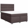 vidaXL Boxspring posteľ s matracom tmavohned&aacute; 140x190 cm l&aacute;tka