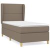 vidaXL Boxspring posteľ s matracom sivohned&yacute; 100x200 cm l&aacute;tka
