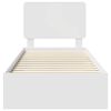 vidaXL R&aacute;m postele s čelnou doskou Biela 90 x 190 cm Kompozitn&eacute; drevo