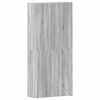 vidaXL Skriňa na top&aacute;nky Siv&aacute; 80 x 35.5 x 180 cm Kompozitn&eacute; drevo