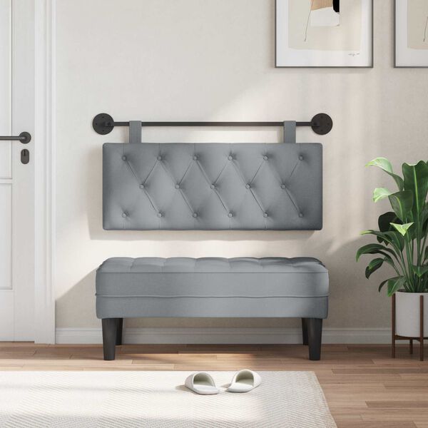 vidaXL Z&aacute;vesn&aacute; Čel&aacute; N&aacute;stenn&yacute; Svetlosiv&aacute; 110 x 55 x 7 cm l&aacute;tka