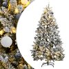 vidaXL Umel&yacute; v&yacute;klopn&yacute; vianočn&yacute; stromček 300 LED a sada g&uacute;ľ 180 cm