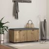 vidaXL Predsieňov&aacute; lavica s vank&uacute;&scaron;om Remeseln&yacute; dub 100 x 38 x 46 cm