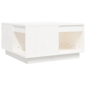 vidaXL Konferenčn&yacute; stol&iacute;k biely 60x61x32,5 cm borovicov&yacute; mas&iacute;v