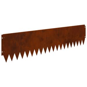 vidaXL Obrubn&iacute;k tr&aacute;vnika 10 ks 103 x 25 cm Oceľ Hrdzav&yacute;