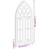 vidaXL Z&aacute;hradn&eacute; zrkadlo čierne 70x30 cm exteri&eacute;rov&eacute; železo