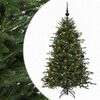 vidaXL Umel&yacute; vianočn&yacute; stromček s vianočn&yacute;mi guľami 120 cm 150 LED