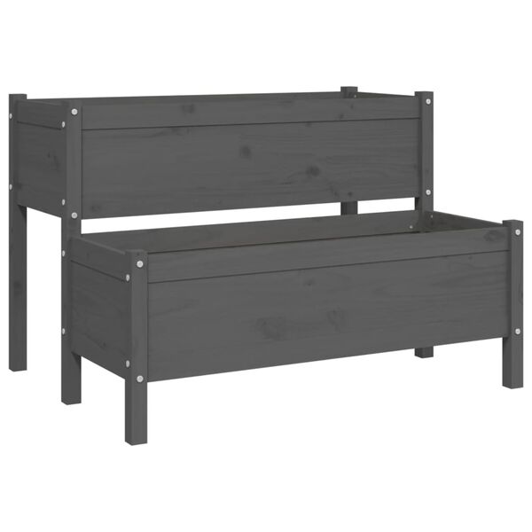 vidaXL Kvetináč 110x84x75 cm cm borovicový masív