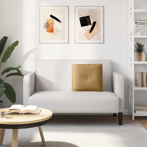 vidaXL Podu&scaron;ka na chrb&aacute;t Hned&aacute; 50 x 45 cm Kord&uacute;rov&aacute; tkanina