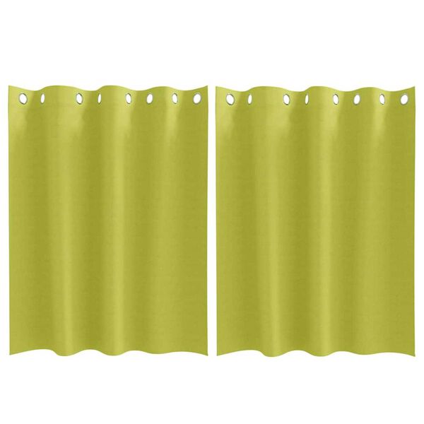 vidaXL Záclony na zatemnenie s krúžkami 2 pcs Zelená 140 x 140 cm