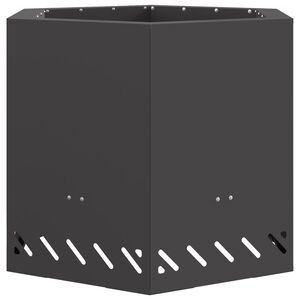 vidaXL Bezdymový ohnisko Čierna 58 x 58 x 51 cm Oceľ