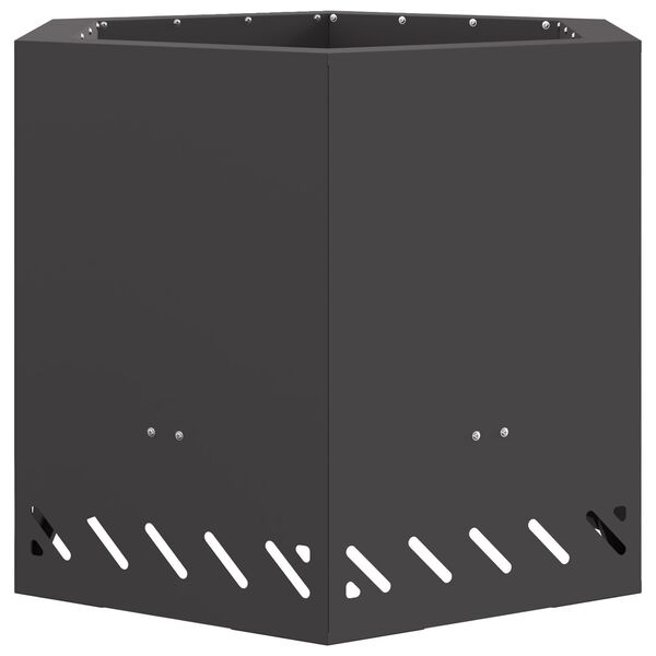 vidaXL Bezdymový ohnisko Čierna 58 x 58 x 51 cm Oceľ