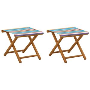 vidaXL Leh&aacute;tko 2 pcs Mas&iacute;vne eukalyptov&eacute; drevo Viacfarebn&yacute;